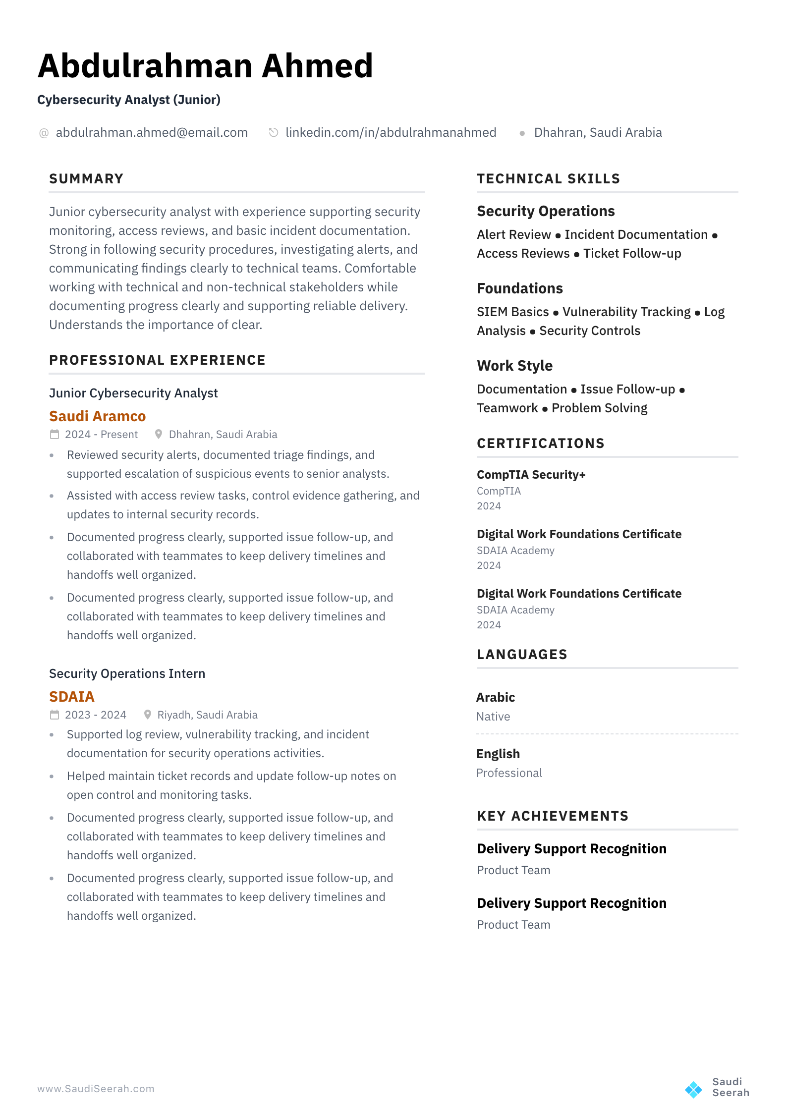 Cybersecurity Analyst (Junior) preview