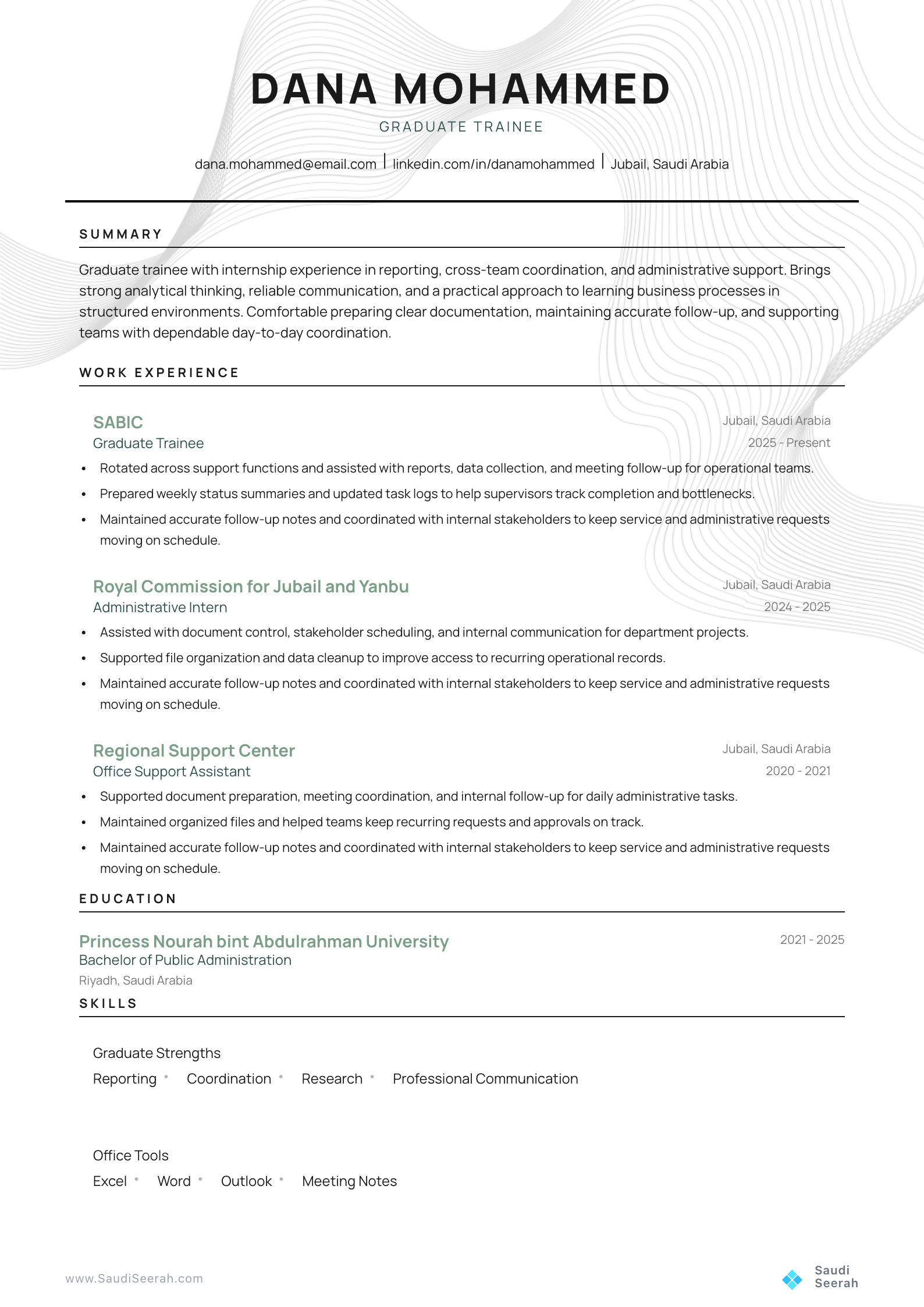 Graduate Trainee preview