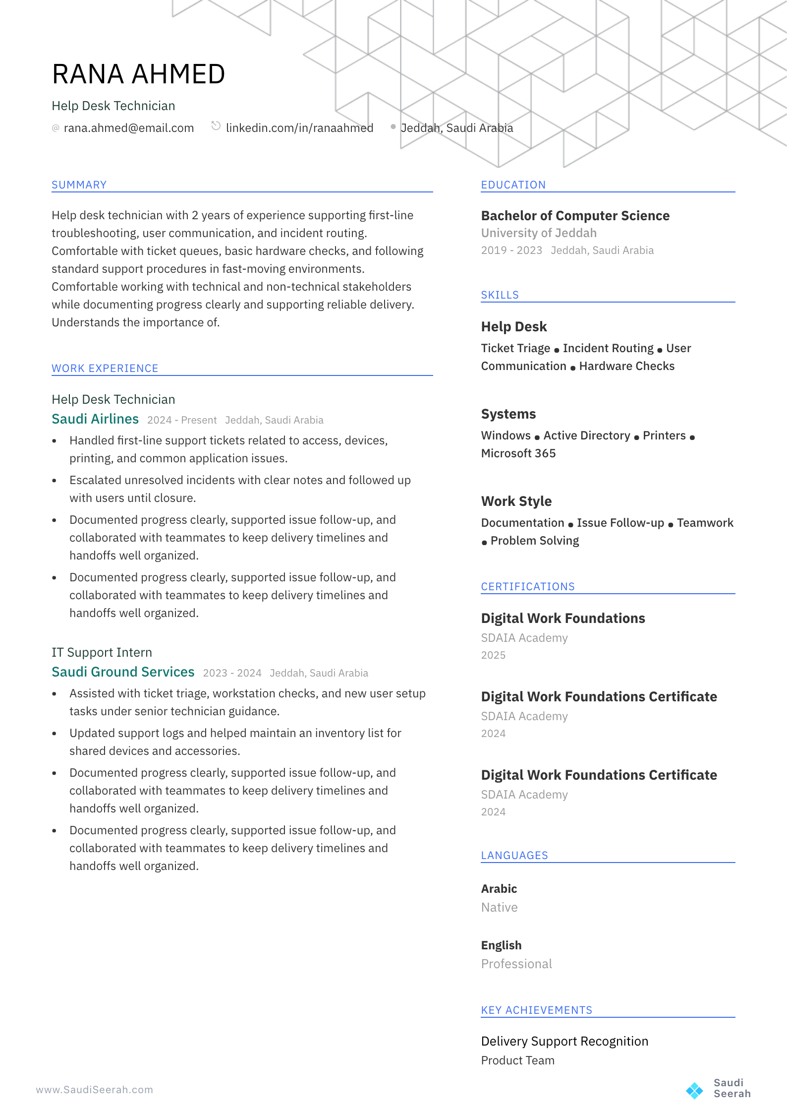 Help Desk Technician preview