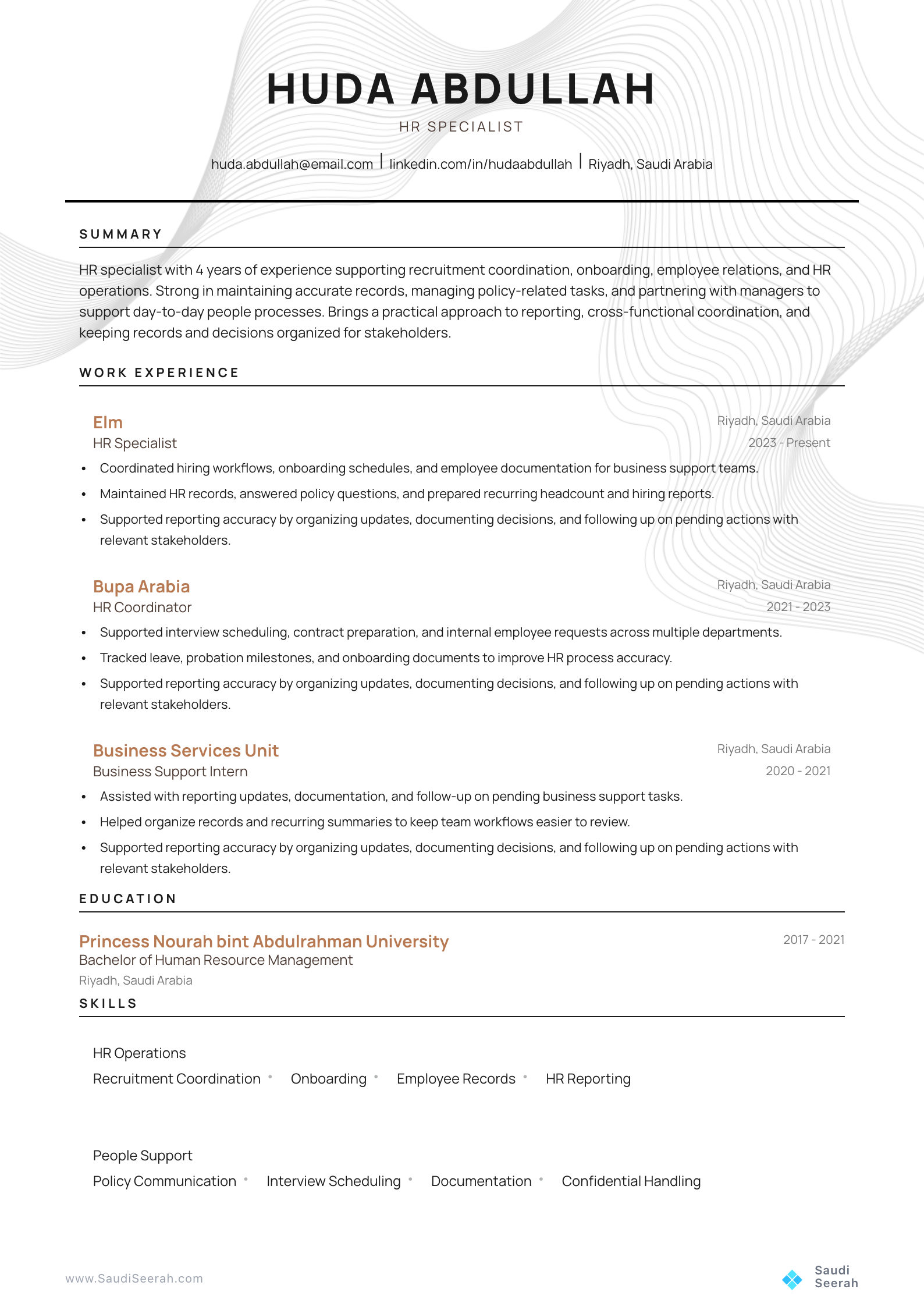 HR Specialist preview