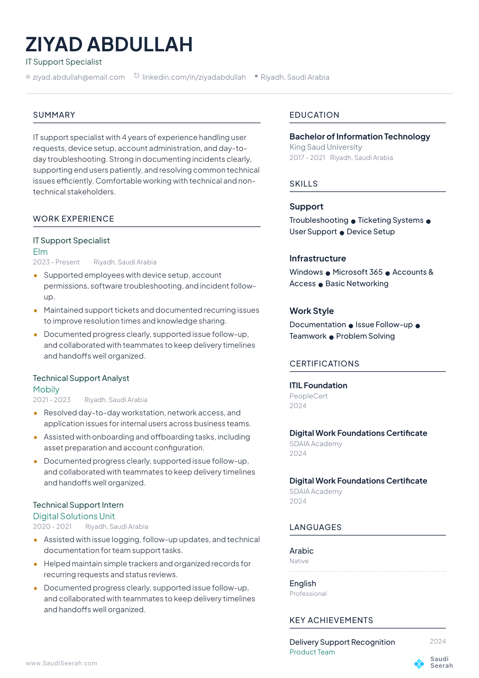 IT Support Specialist preview