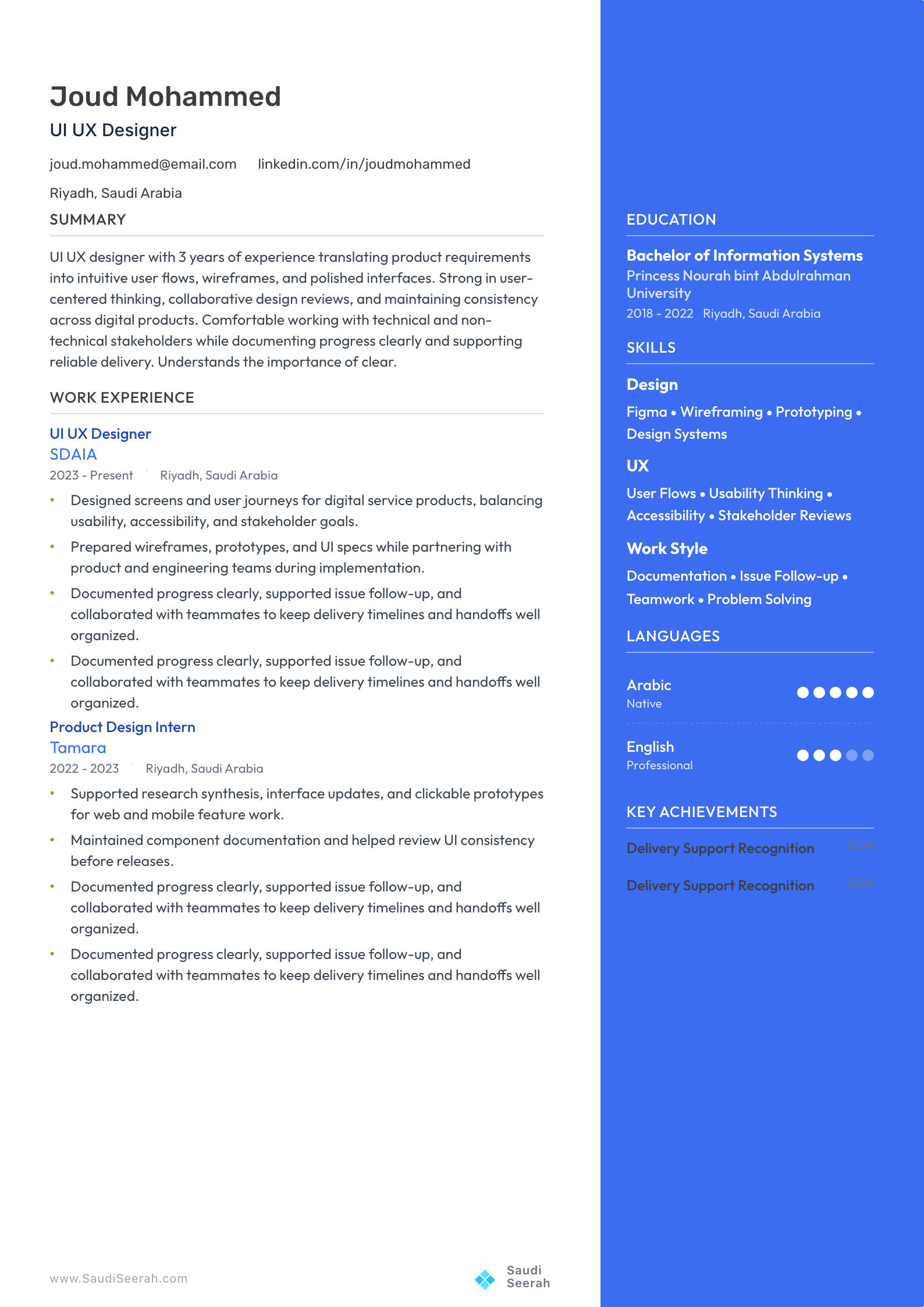 UI UX Designer preview